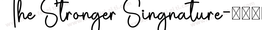 The Stronger Singnature字体转换